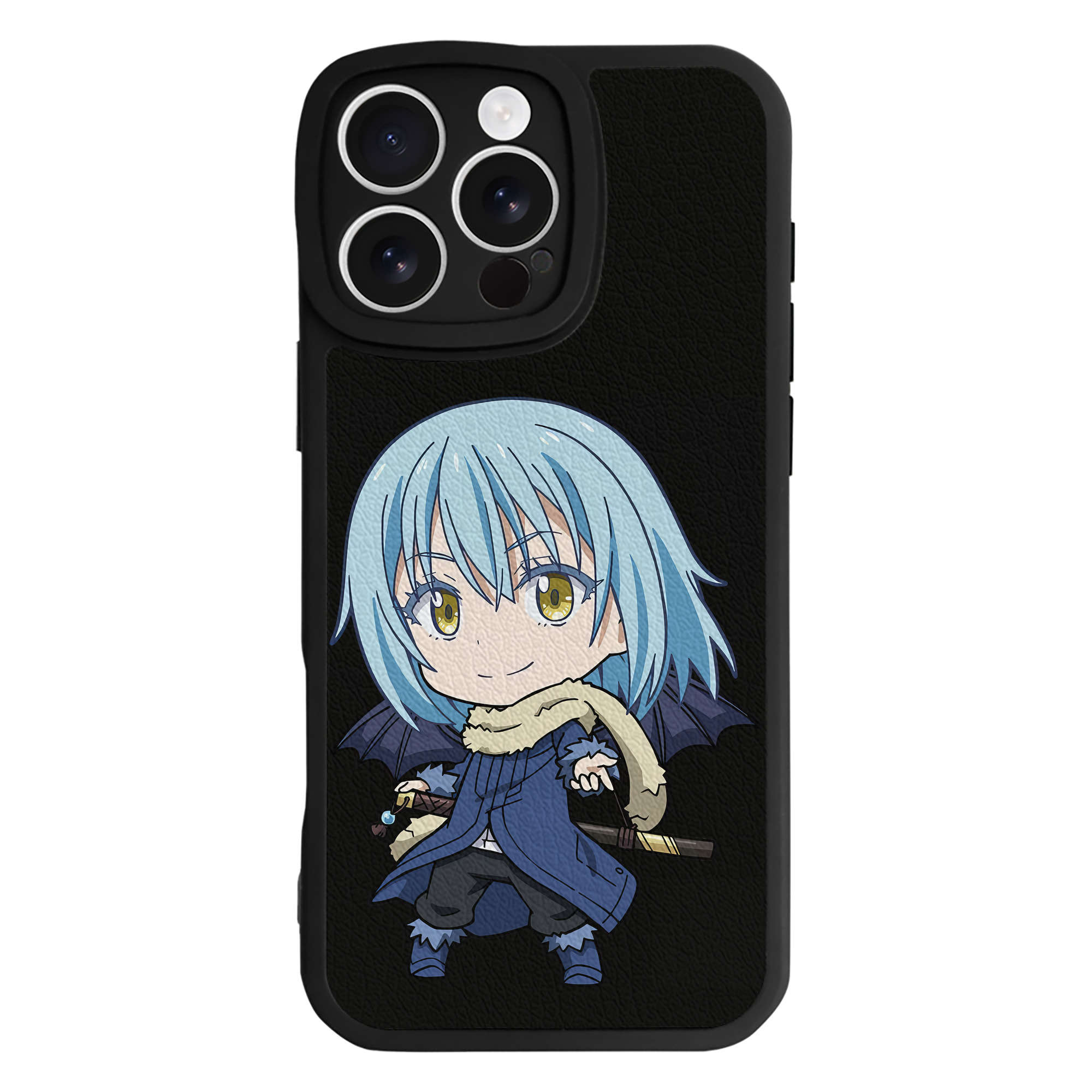 （画像用） 転スラ Regarding Reincarnated to Slime 【iPhone 16シリーズ対応】シリコンスマホケース（レザー調） 材質：シリコン